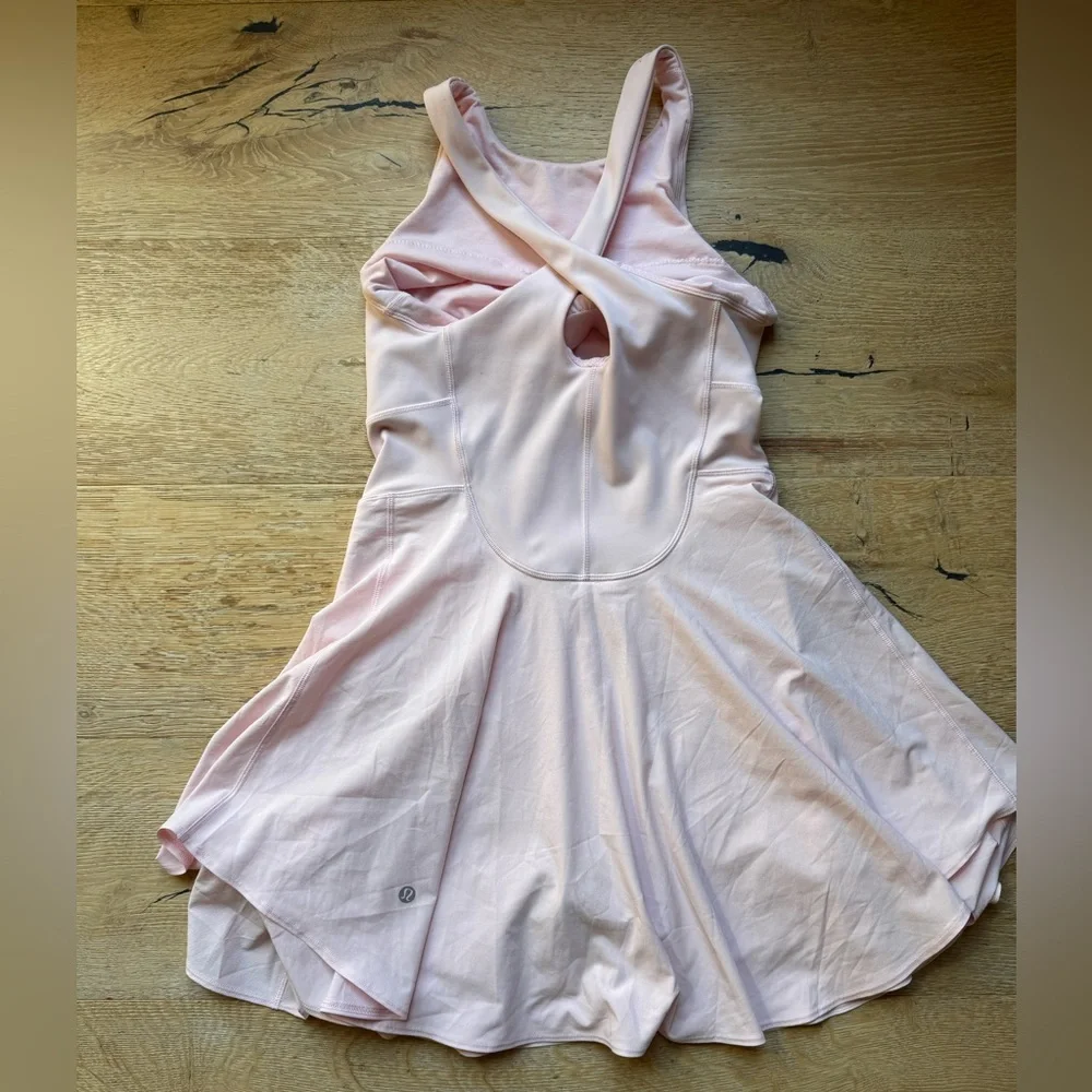 Lululemon Tennis Dress Court Crush  Strawberry Milkshake sz6 good cond pricefirm